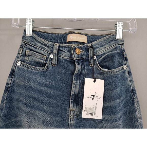 NEW 7 For All Mankind Ultra High-Rise Jo Jeans Loose Baggy Size 24 LUXE VINTAGE - Picture 3 of 6